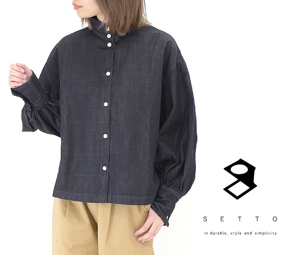 SETTO セット OKKAKE SHIRT デニムオッカケシャツ BST-SH017 レディース【送料無料】-Seagull direction  ONLINE STORE