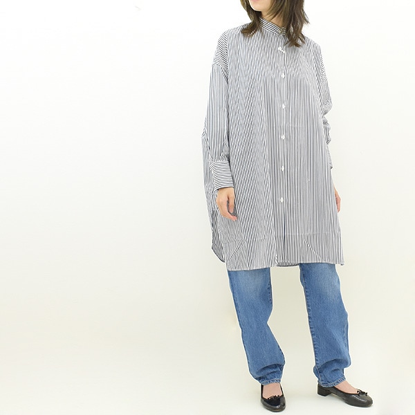 ▷タグ付き SETTO MIDDLE SHIRT オーバーサイズ ロングシャツ-