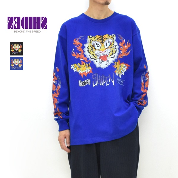 SHIDEN シデン プリント ロンTee L/S Tee -Tiger- TY680 ネペンテス