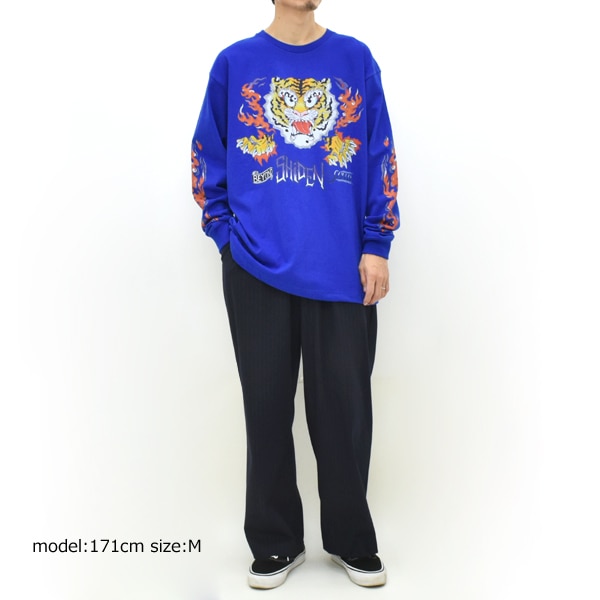 SHIDEN シデン プリント ロンTee L/S Tee -Tiger- TY680 ネペンテス