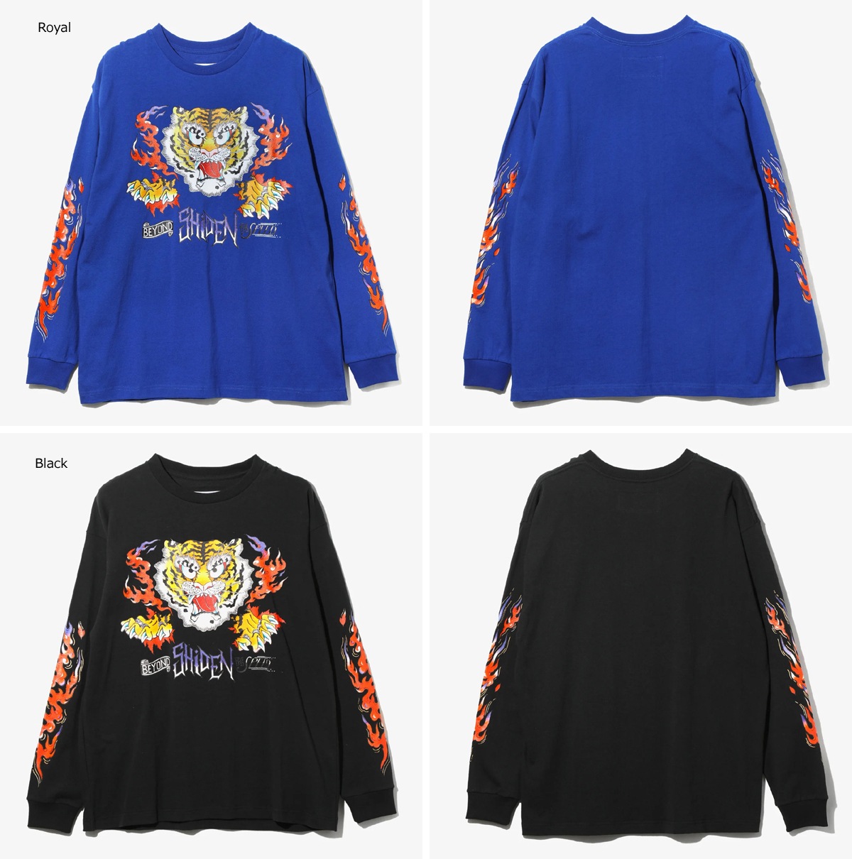SHIDEN シデン プリント ロンTee L/S Tee -Tiger- TY680 ネペンテス