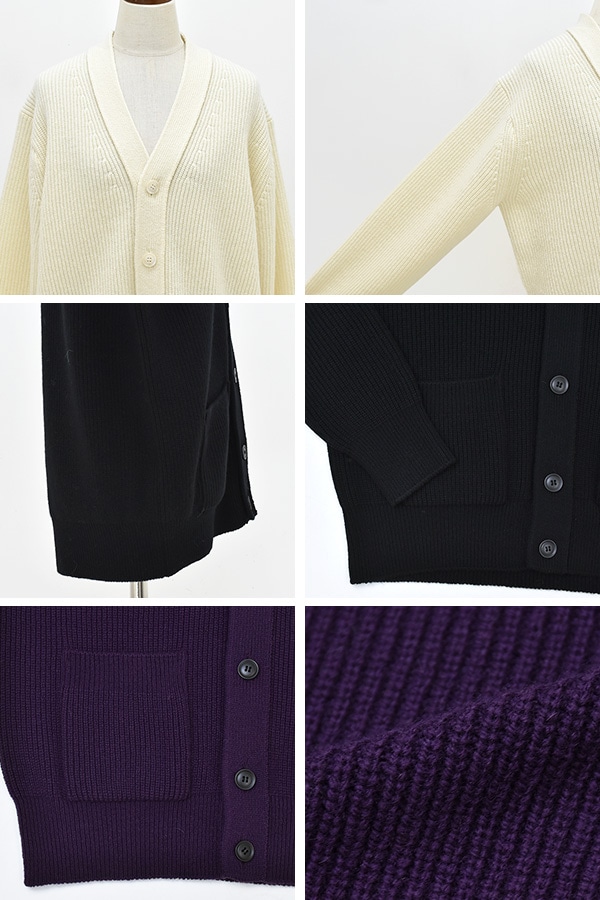 SLOANE スローン 7G片畦編みファインラムズウール×カシミヤV