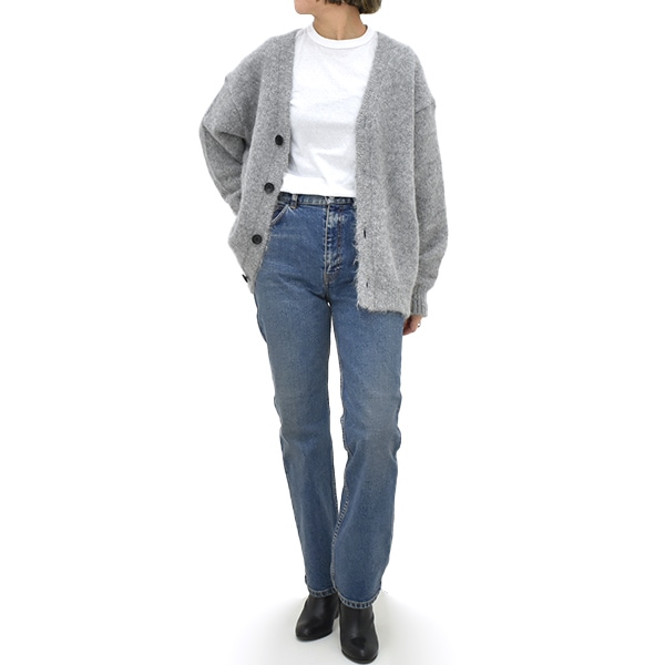 SLOANE スローン 3G天竺アルパカ×ウールVネックカーディガン SL10W-980