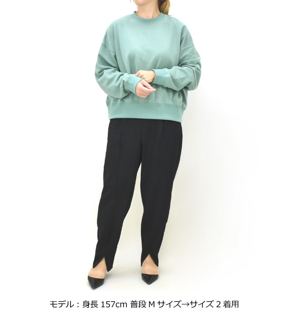 セール/20%OFF】SLOANE スローン コットン裏毛ショート丈スウェット