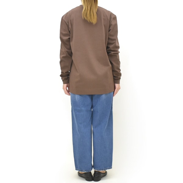 スローン/sloane コットン天竺 長袖Tシャツ　サイズ 1 SLOANE スローン ハイゲージコットン天竺ロゴ長袖Tシャツ SL10W-T1034