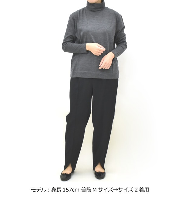 SLOANE スローン ウール天竺ニットタートルネック長袖Tシャツ