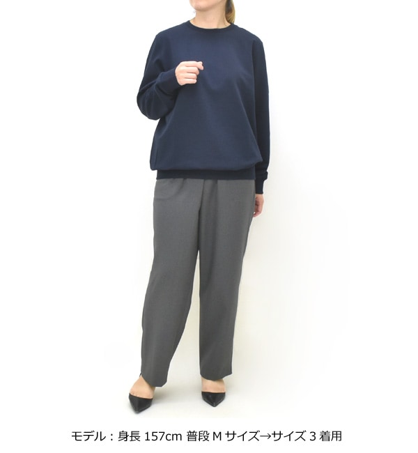 SLOANE スローン スビンギザコットンクルーネックスウェット SL7S-T422