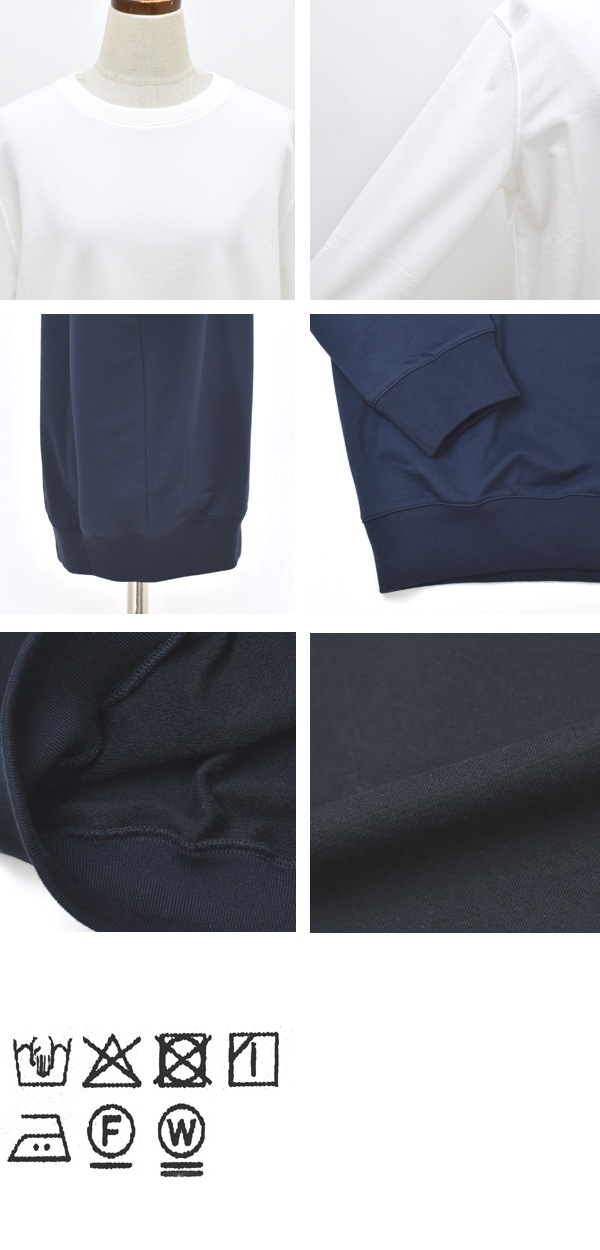 SLOANE スローン スビンギザコットンクルーネックスウェット