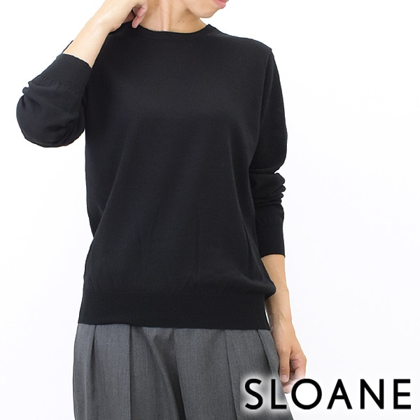 SLOANE スローン 14G天竺クルーネックニット SL8W-507 レディース ...