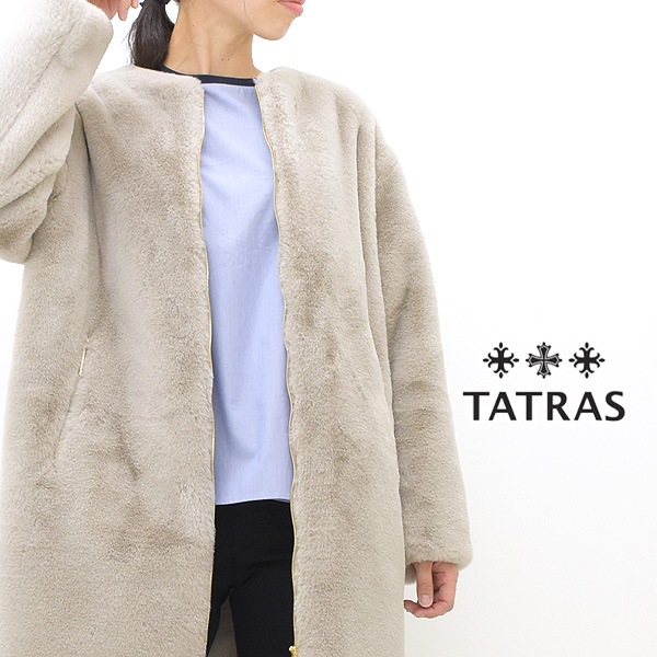 TATRAS タトラス TAMIL/タミル オーバーサイズ ファー ノーカラー