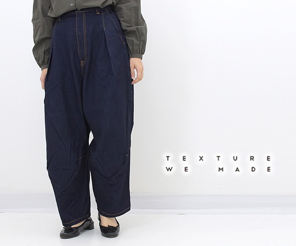 TEXTURE WE MADE テクスチャーウィーメイド デニムワイドタックパンツ NAJA PANTS CTX-033  レディース【送料無料】-Seagull direction ONLINE STORE