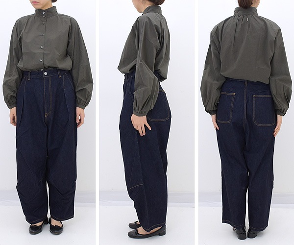 TEXTURE WE MADE テクスチャーウィーメイド デニムワイドタックパンツ NAJA PANTS CTX-033  レディース【送料無料】-Seagull direction ONLINE STORE