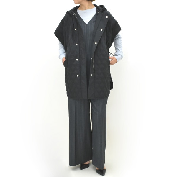 TICCA ティッカ リバーシブルキルティングポンチョ 半袖 TBEA-032