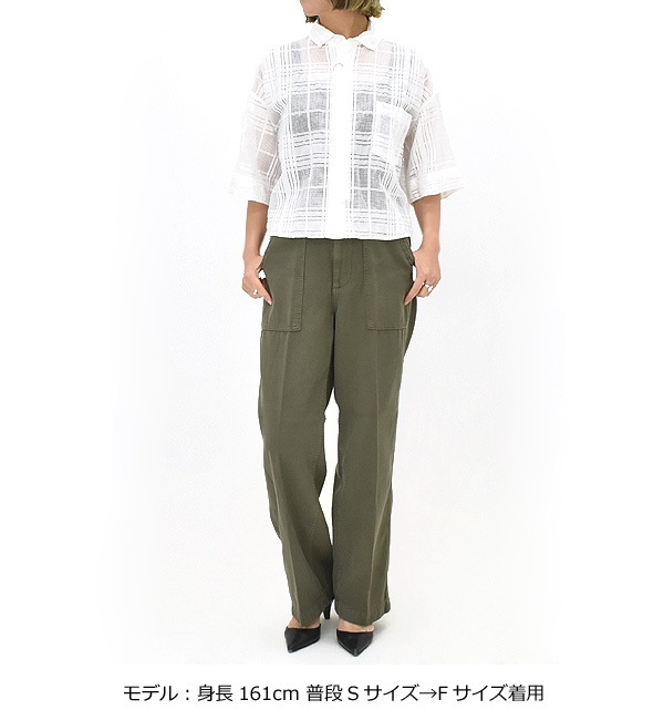 TICCA ティッカ レースチェックジャガード半袖シャツ TBES-091