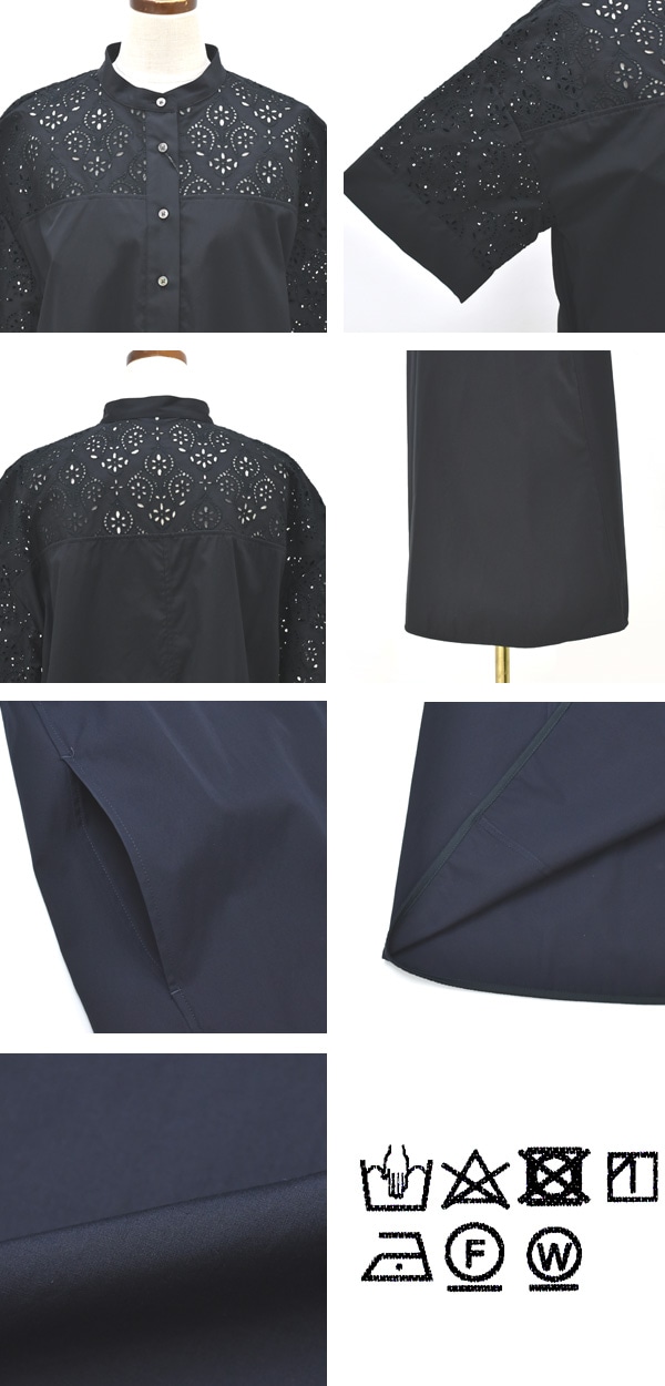 TICCA ティッカ レース半袖シャツワンピース TBES-102 レディース