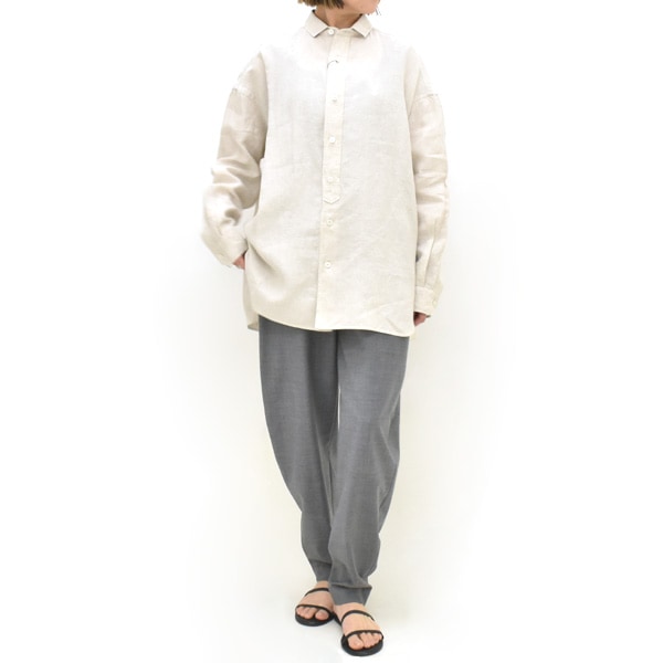 2026SUMMER】TICCA ティッカ リネンスクエアビッグシャツ uni TBFS-402