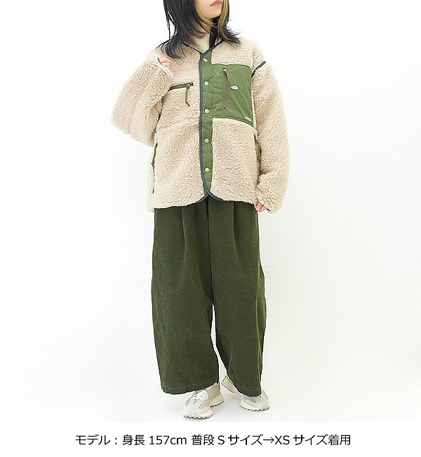 【新品】ノースフェイスパープルレーベル 22AW ウールボアフリースカーディガン