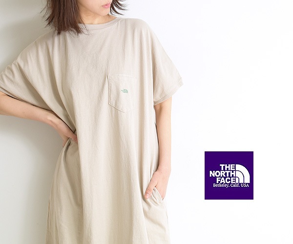 The North Face Purple Label ノースフェイス パープルレーベル 5 5oz H S Crew Neck Dress 半袖クルーネックワンピース Ntw3115n レディース 送料無料 Brand List T The North Face Purple Label シーガルディレクション オンラインストア