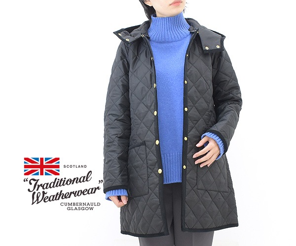 TRADITIONAL WEATHERWEAR トラディショナル ウェザウェア フード付きキルティングコート ”ARKLEY HOOD” 0167AA  レディース【送料無料】-Seagull direction ONLINE STORE