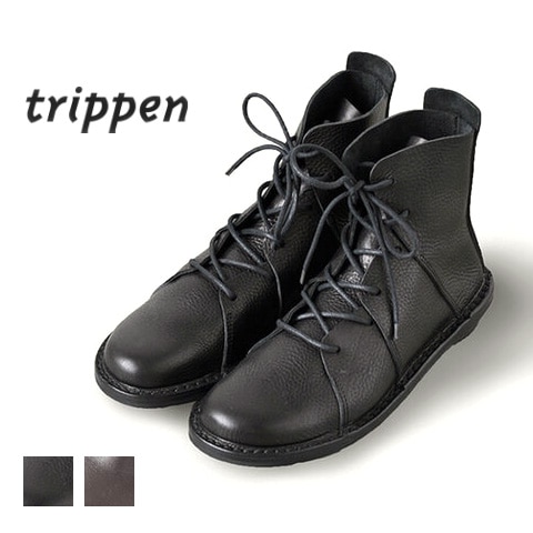 トリッペン  trippen  ブーツ  ショートブーツ レースアップ   黒購入価格は5万円くらいでした