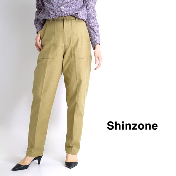 【21AW】THE SHINZONE シンゾーン "BAKER PANTS" ベイカーパンツ 41.ベージュ 15AMSPA18【送料無料