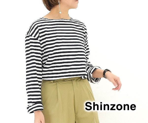 【23SS】THE SHINZONE シンゾーン MARINE BORDER TEE マリンボーダーTシャツ 19SMSCU93  レディース【クリックポスト可】-Seagull direction ONLINE STORE