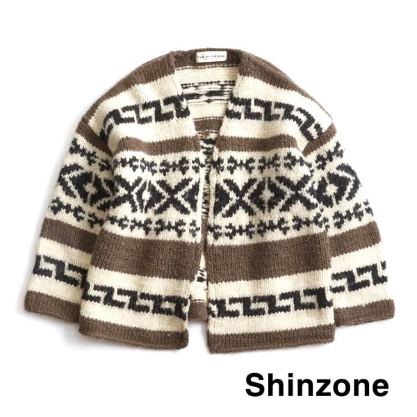 the shinzone シンゾーン　Shinzone カウチン　カーディガン