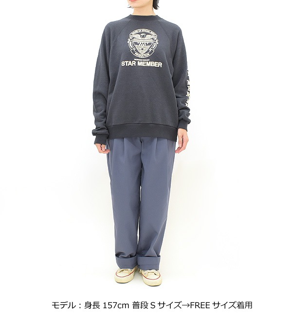 THE SHINZONE シンゾーン プルオーバー裏毛プリントスウェット STAR MEMBER SWEAT  22AMSCU09【送料無料】-Seagull direction ONLINE STORE