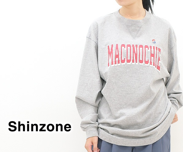 【22AW】THE SHINZONE シンゾーン MACONOCHIE LONG TEE プリントロンTee  22AMSCU11【送料無料】-Seagull direction ONLINE STORE