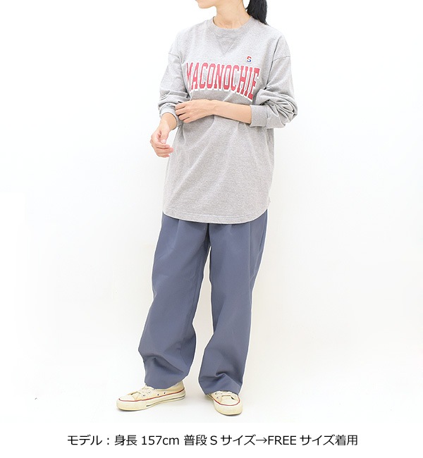 22AW】THE SHINZONE シンゾーン MACONOCHIE LONG TEE プリントロンTee