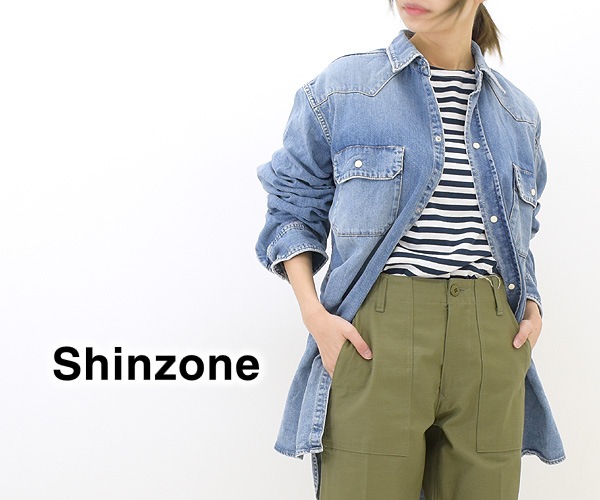 THE SHINZONE シンゾーン ウエスタンシャツ ブルー WESTERN SHIRT BLUE 22MMSBL17  レディース【送料無料】-Seagull direction ONLINE STORE