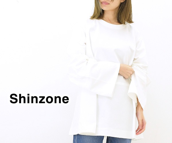 THE SHINZONE シンゾーン フレアコットン長袖Tシャツ FLARE COTTON TEE