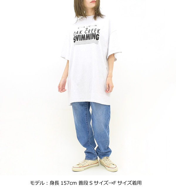 THE SHINZONE シンゾーン スイミングクラブプリントTシャツ SWIMMING