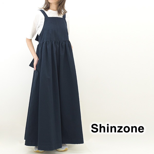 The Shinzone シンゾーン ストライプエプロンドレス ワンピース Stripe Apron Dress 22mmsop06 送料無料 予約 Brand List S The Shinzone シーガルディレクション オンラインストア