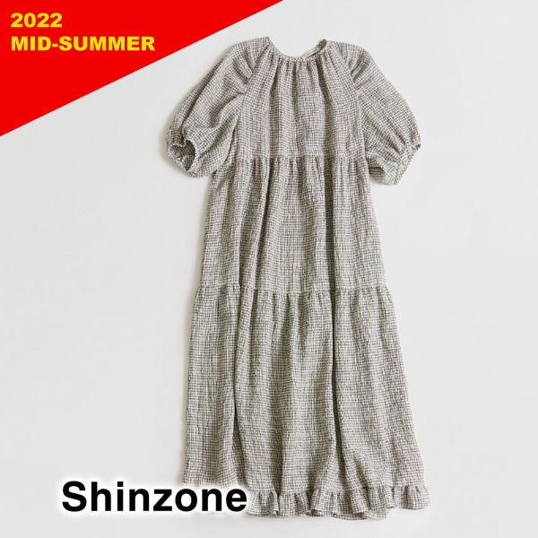 22 MID-SUMMER】THE SHINZONE シンゾーン チェックティアード 