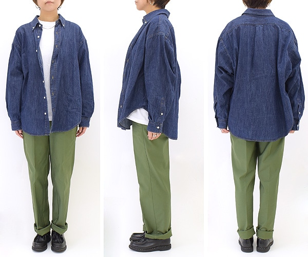 THE SHINZONE シンゾーン DENIM DADDY SHIRT デニムダディシャツ 22SMSBL03  レディース【送料無料】-Seagull direction ONLINE STORE