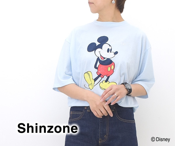 THE SHINZONE シンゾーン MICKEY TEE ミッキープリントTシャツ  23AMSCU05【送料無料】【クリックポスト可】-Seagull direction ONLINE STORE