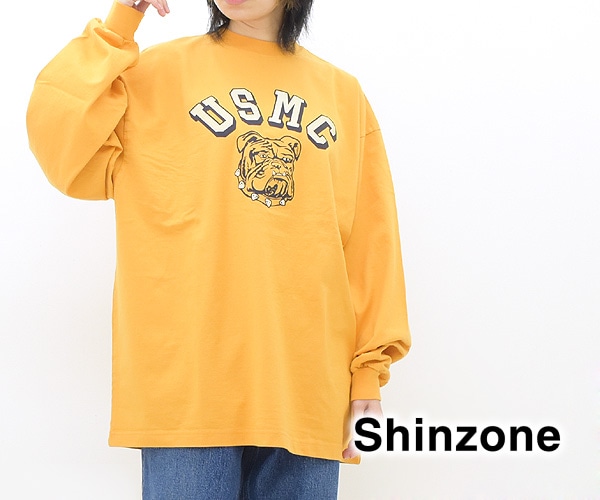 THE SHINZONE シンゾーン ブルドッグプリントロンT 
