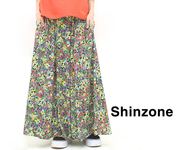 THE SHINZONE シンゾーン フラワースカート FLASHY FLOWER SKIRT ...