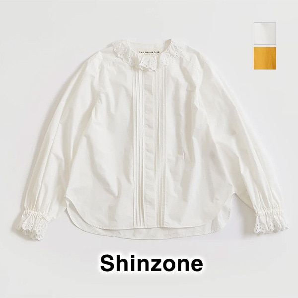 24SS】THE SHINZONE シンゾーン LACE COLLAR BLOUSE レースカラー