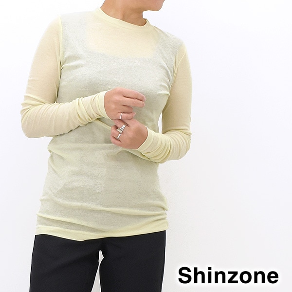 THE SHINZONE シンゾーン SHEER LONG TEE シアー ロングTシャツ 