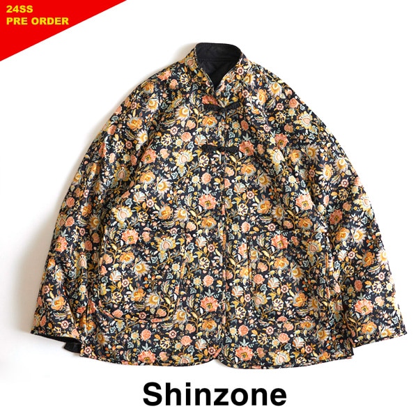 【24SS】THE SHINZONE シンゾーン China JACKET (Flower) チャイナジャケット リバーシブル 花柄 フラワー  24SMSJK06 【ブラック】【送料無料】【予約】-Seagull direction ONLINE STORE