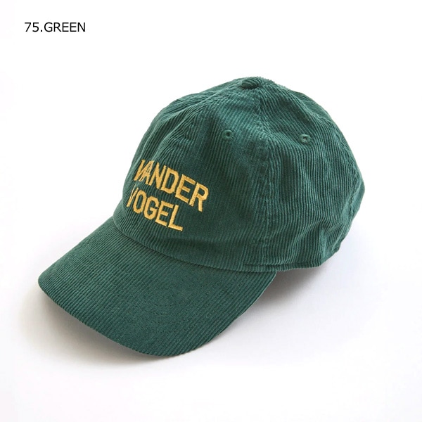 WANDER VOGEL コーデュロイキャップ バーガンディ(シンゾーン