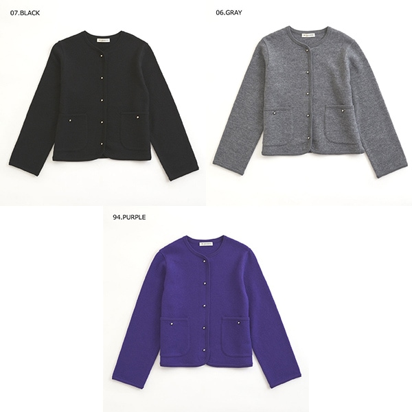 25AW】THE SHINZONE シンゾーン WOOL KNIT JACKET ウール ニット