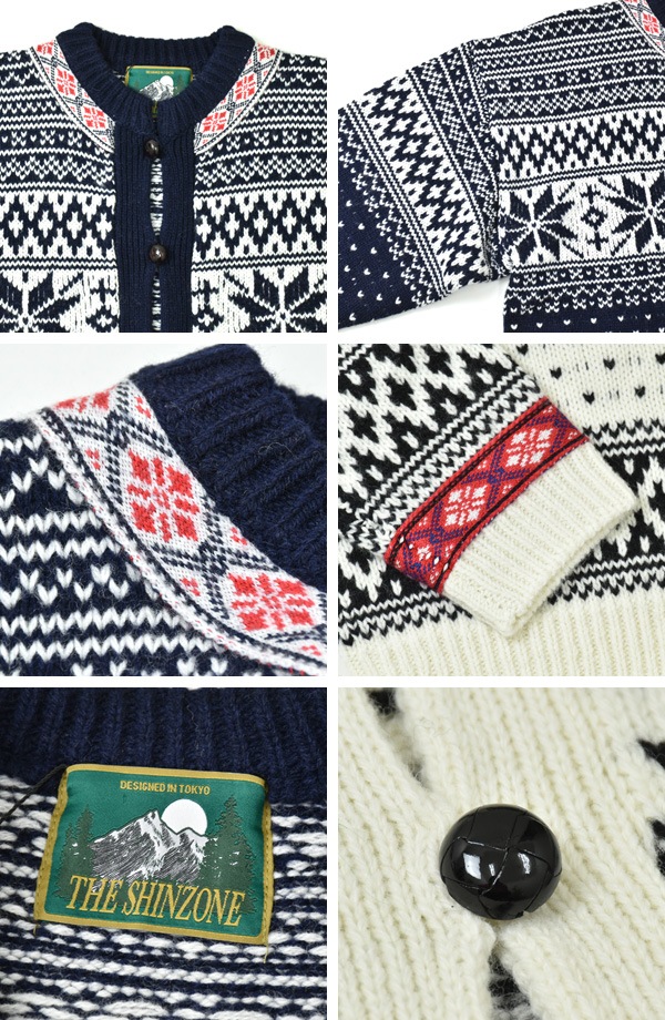 25AW】THE SHINZONE シンゾーン NORWAY KNIT CARDIGAN ノルウェー