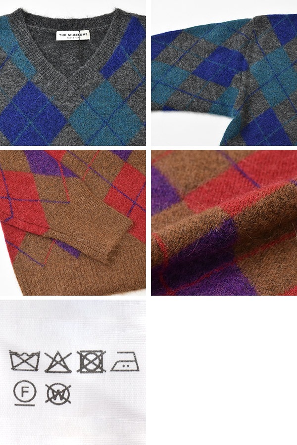 シンゾーン ARGYLE KNIT PULLOVER ニット セーター ウール シンゾーン ARGYLE KNIT PULLOVER ニット セーター ウール 【公式通販】