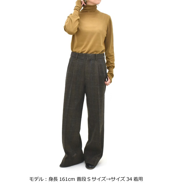 25AW】THE SHINZONE シンゾーン WOOL SEMI FLARE PANTS ウール セミ
