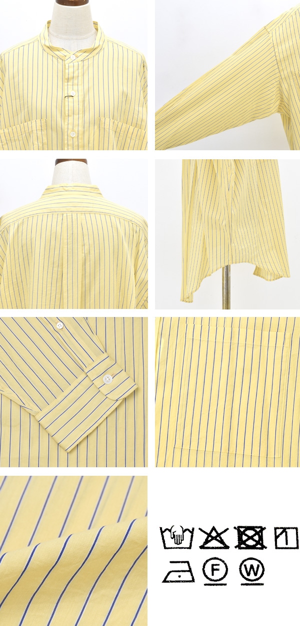 THE SHINZONE シンゾーン STAND COLLAR DADDY SHIRT バンド