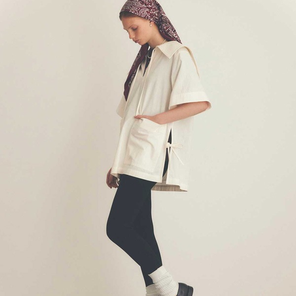 THE SHINZONE シンゾーン SAILOR COLLAR BLOUSE セーラーカラーシャツ