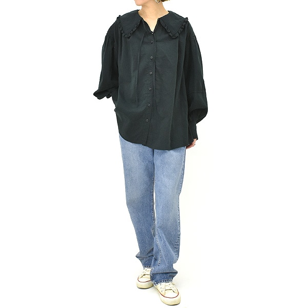 THE SHINZONE オーガニックコットンガーゼブラウス THE SHINZONE ブラウス シャツ SHINZONE/シンゾーン コットンガーゼ